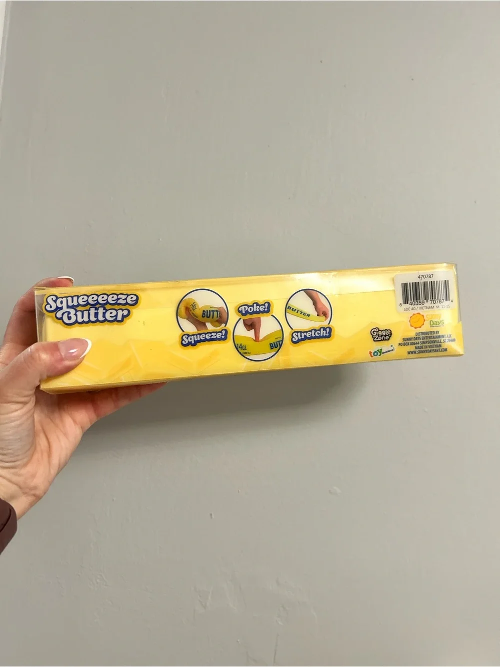 Sunny Days Squeeeeze Butter Stick 14oz Squishy Toy NIB
